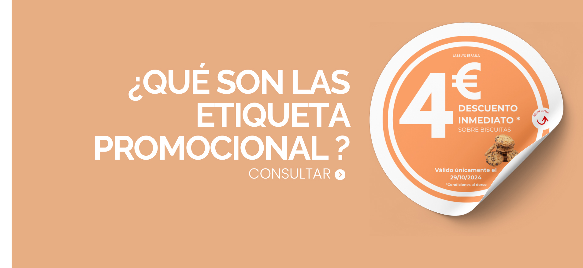 etiquetas de promocion