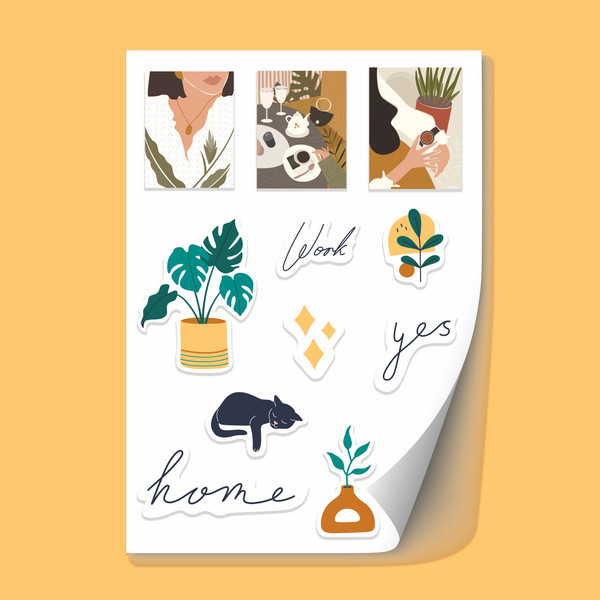 Plancha de pegatinas A4-A5